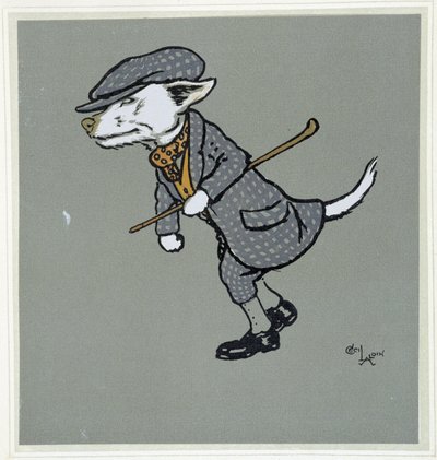 Weißer Fuchs, Gentleman - in „Merry Party“, ill. von Cécil Aldin, ed. Hodder & Stoughton, London von Cecil Charles Windsor Aldin