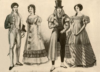 Kleidung von 1824-1835, 1907, 1937 von Cecil W. Trout
