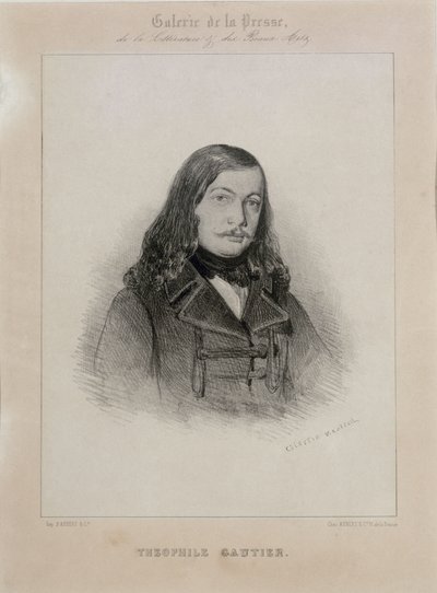 Porträt des Dichters Théophile Gautier 1811-1872 von Celestin Francois Nanteuil