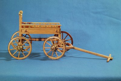 Rekonstruktion eines Wagens, gefunden im Grab einer Prinzessin von Vix von Celtic