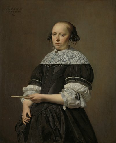 Porträt von Elisabeth van Kessel, 1671 von Cesar Boetius van Everdingen