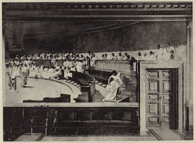 Die Anklage von Catiline von Cesare (after) Maccari