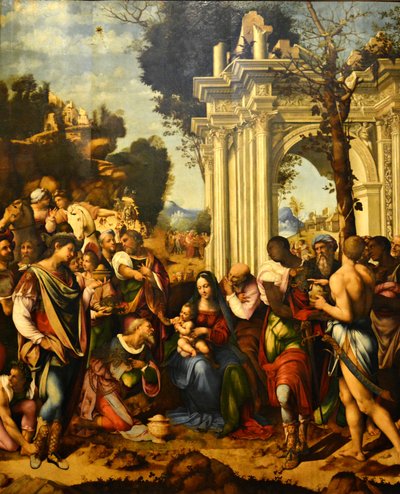 Die Anbetung der Könige von Cesare da Sesto