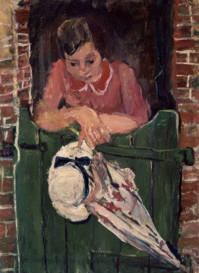 Frau mit einem Sonnenschirm – 20. Jahrhundert – Französischer Expressionismus von Chaim Soutine
