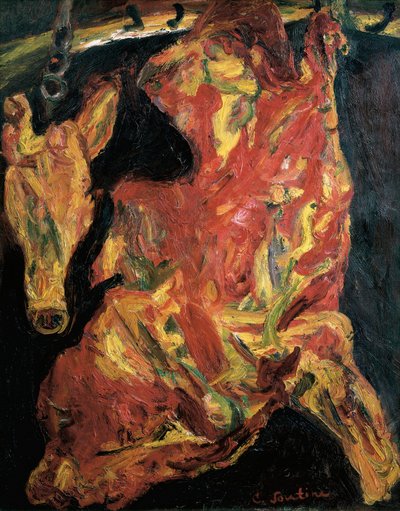 Rindfleischseite und Kalbskopf von Chaim Soutine