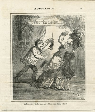Illustration von Cham (1819-1879) in Le Charivari von Amédée de Noé