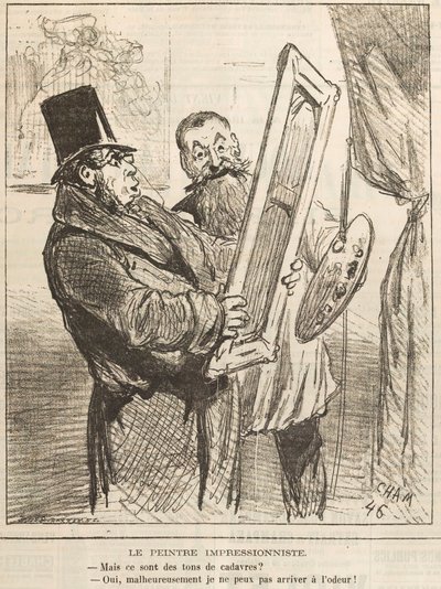 Der impressionistische Maler: Mais ce sont des tons de cadavre von Cham