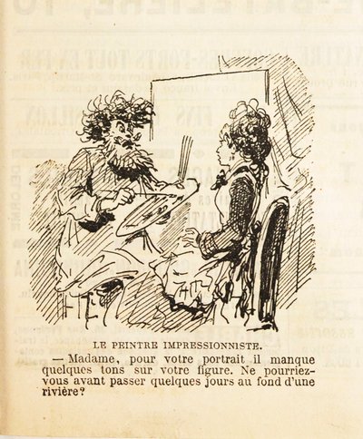 Madam, für Ihr Porträt fehlen ein paar Töne in Ihrem Gesicht..., 1877 von Cham