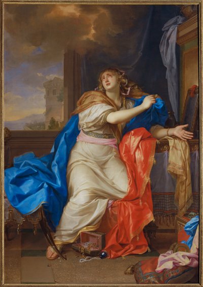 Heilige Maria Magdalena verzichtet auf alle Lebensfreuden von Charles (attr. to) Le Brun