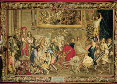 Ludwig XIV. besucht die Gobelins-Manufaktur von Charles (studio of ) Le Brun