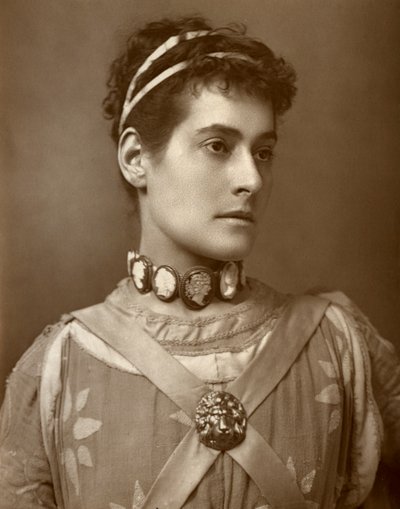Myra Holme, britische Schauspielerin, 1884 von Charles A. Long