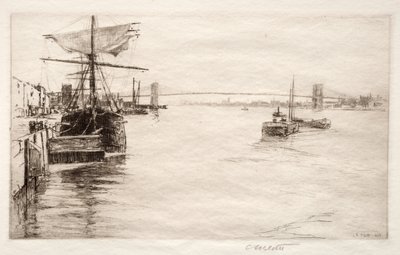 Brooklyn Bridge, 1888 von Charles Adams Platt