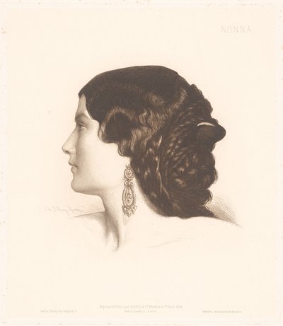 Porträt einer italienischen Frau von Charles Alphonse Paul Bellay
