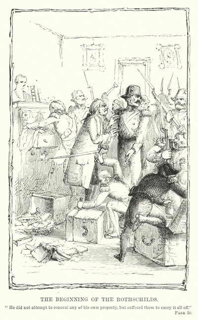 Der Anfang der Rothschilds von Charles Altamont Doyle
