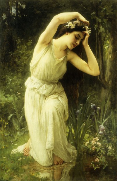 Eine Nymphe im Wald von Charles Amable Lenoir