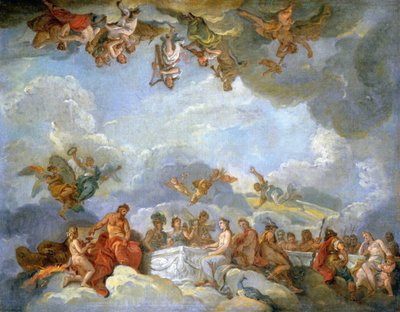 Die Einführung des Ganymed in den Olymp von Charles Amedee Philippe van Loo