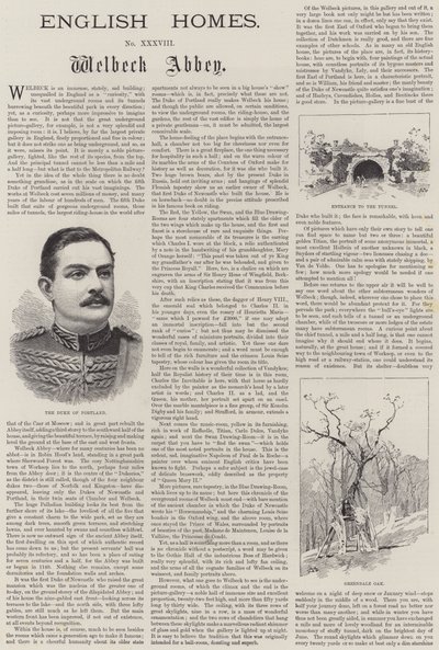 Englische Häuser, Welbeck Abbey von Charles Auguste Loye