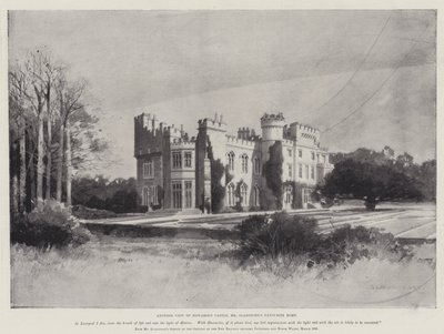 Das Leben von William Ewart Gladstone, eine weitere Ansicht von Hawarden Castle von Charles Auguste Loye