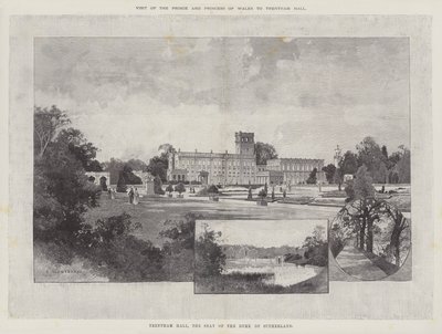 Besuch des Prinzen und der Prinzessin von Wales in Trentham Hall von Charles Auguste Loye