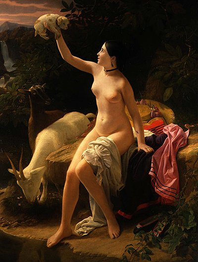 Eine pastorale Idylle von Charles Auguste Steuben