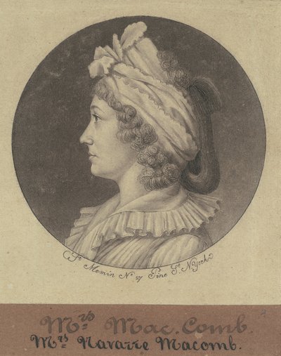 Christina Livingston Macomb von Charles B. J. Févret de Saint Mémin