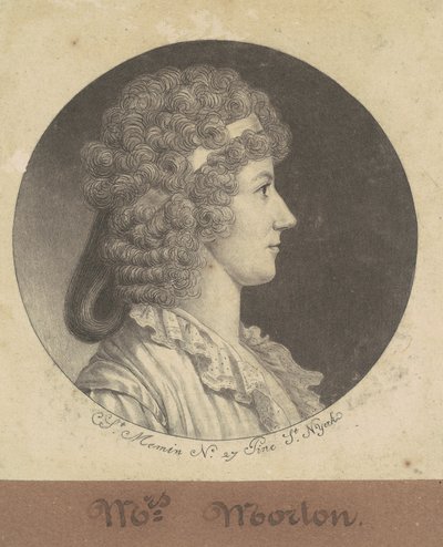 Cornelia Schuyler Morton von Charles B. J. Févret de Saint Mémin