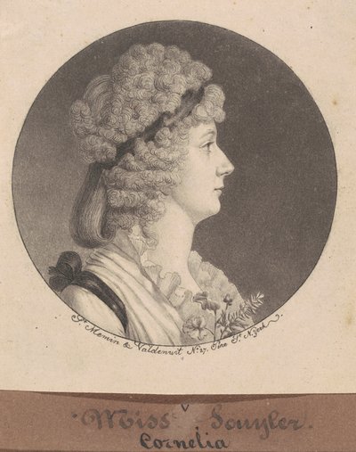 Cornelia Schuyler Morton von Charles B. J. Févret de Saint Mémin