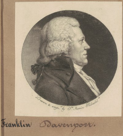 Franklin Davenport von Charles B. J. Févret de Saint Mémin