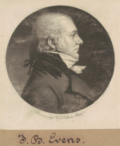 John B. Evens von Charles B. J. Févret de Saint Mémin
