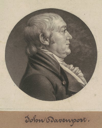 John Davenport von Charles B. J. Févret de Saint Mémin