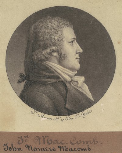 John Navarre Macomb von Charles B. J. Févret de Saint Mémin