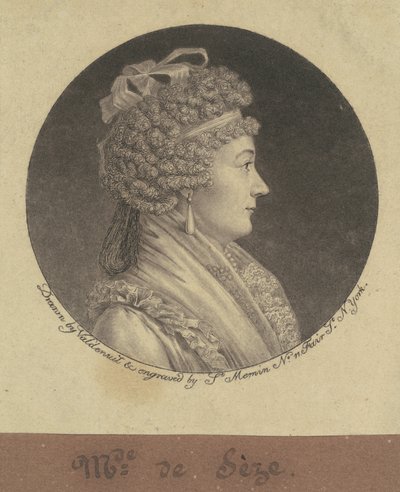 Madame Jean de Sèze von Charles B. J. Févret de Saint Mémin