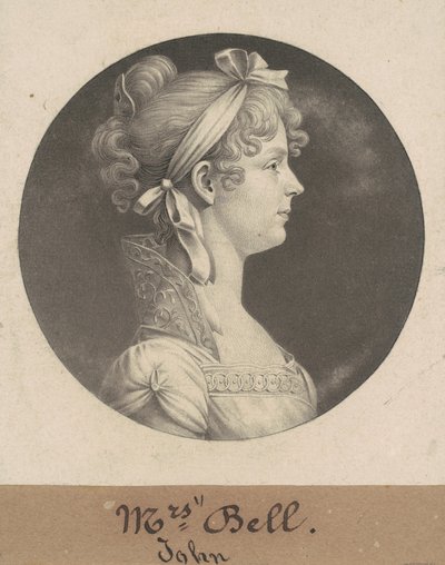 Mary Ann Walker Bell von Charles B. J. Févret de Saint Mémin