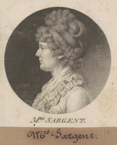 Mary Hawley Macintosh Williams Sargent von Charles B. J. Févret de Saint Mémin
