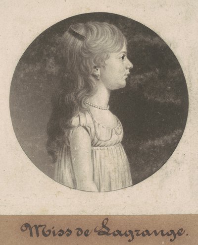 Miss de la Grange von Charles B. J. Févret de Saint Mémin