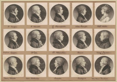Saint-Mémin Sammlung von Porträts, Gruppe 21 von Charles B. J. Févret de Saint Mémin