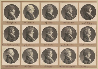 Saint-Mémin Sammlung von Porträts, Gruppe 28 von Charles B. J. Févret de Saint Mémin