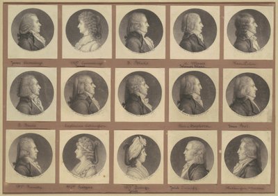 Saint-Mémin Sammlung von Porträts, Gruppe 3 von Charles B. J. Févret de Saint Mémin