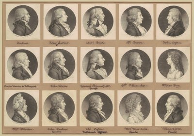 Saint-Mémin Sammlung von Porträts, Gruppe 7 von Charles B. J. Févret de Saint Mémin