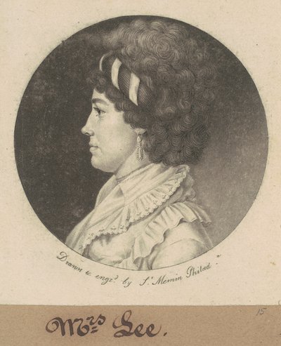 Temperance Hedge Lee von Charles B. J. Févret de Saint Mémin