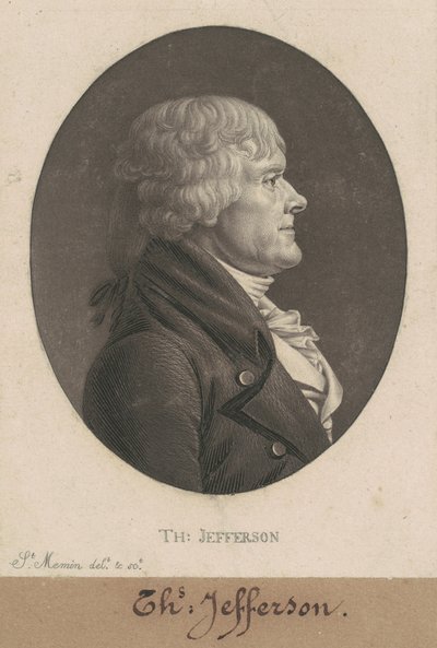 Thomas Jefferson von Charles B. J. Févret de Saint Mémin