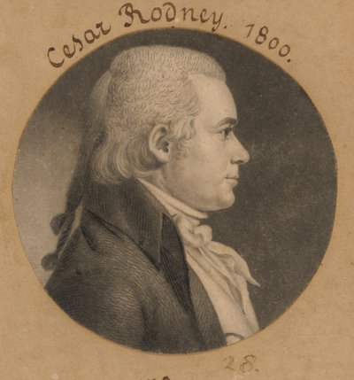 Caesar Augustus Rodney von Charles Balthazar Julien Févret de Saint-Mémin