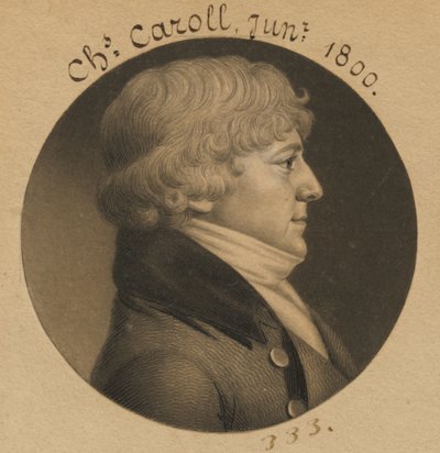 Charles Carroll Jr. von Charles Balthazar Julien Févret de Saint-Mémin