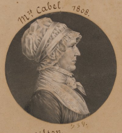 Hannah Carrington Cabell von Charles Balthazar Julien Févret de Saint-Mémin