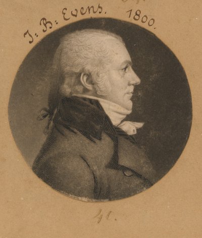 John B. Evens von Charles Balthazar Julien Févret de Saint-Mémin