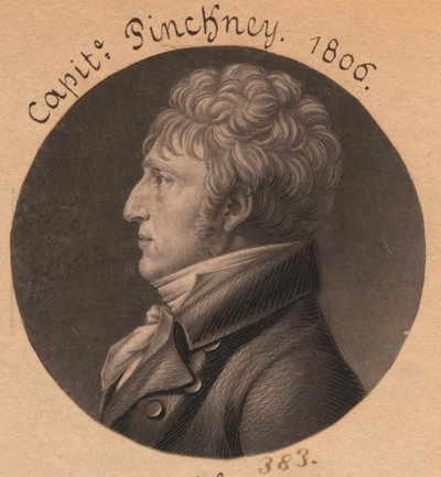 Möglicherweise Charles Pinckney oder Dr. George Wilson von Charles Balthazar Julien Févret de Saint-Mémin