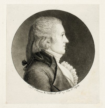Profilporträt, Blake von Charles Balthazar Julien Févret de Saint-Mémin