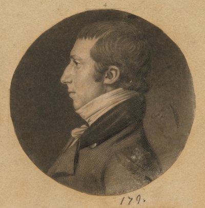 Unbekannter Mann von Charles Balthazar Julien Févret de Saint-Mémin