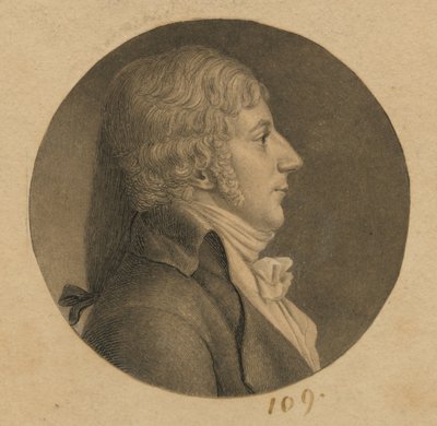 Unbekannter Mann von Charles Balthazar Julien Févret de Saint-Mémin