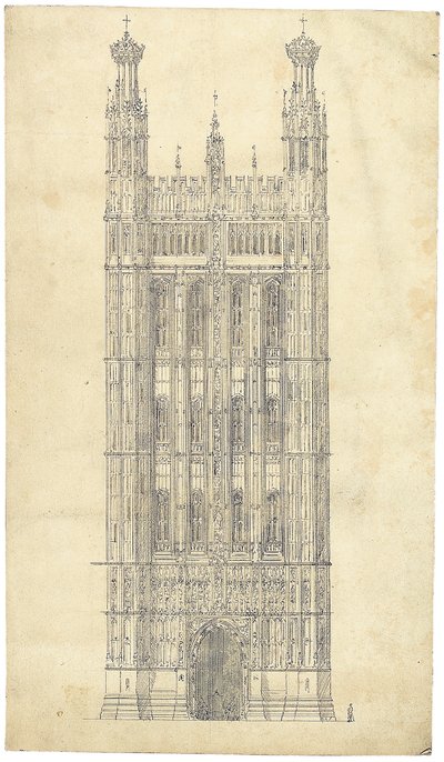 Zeichnung für das Parlament, ca. 1836-40 von Charles Barry